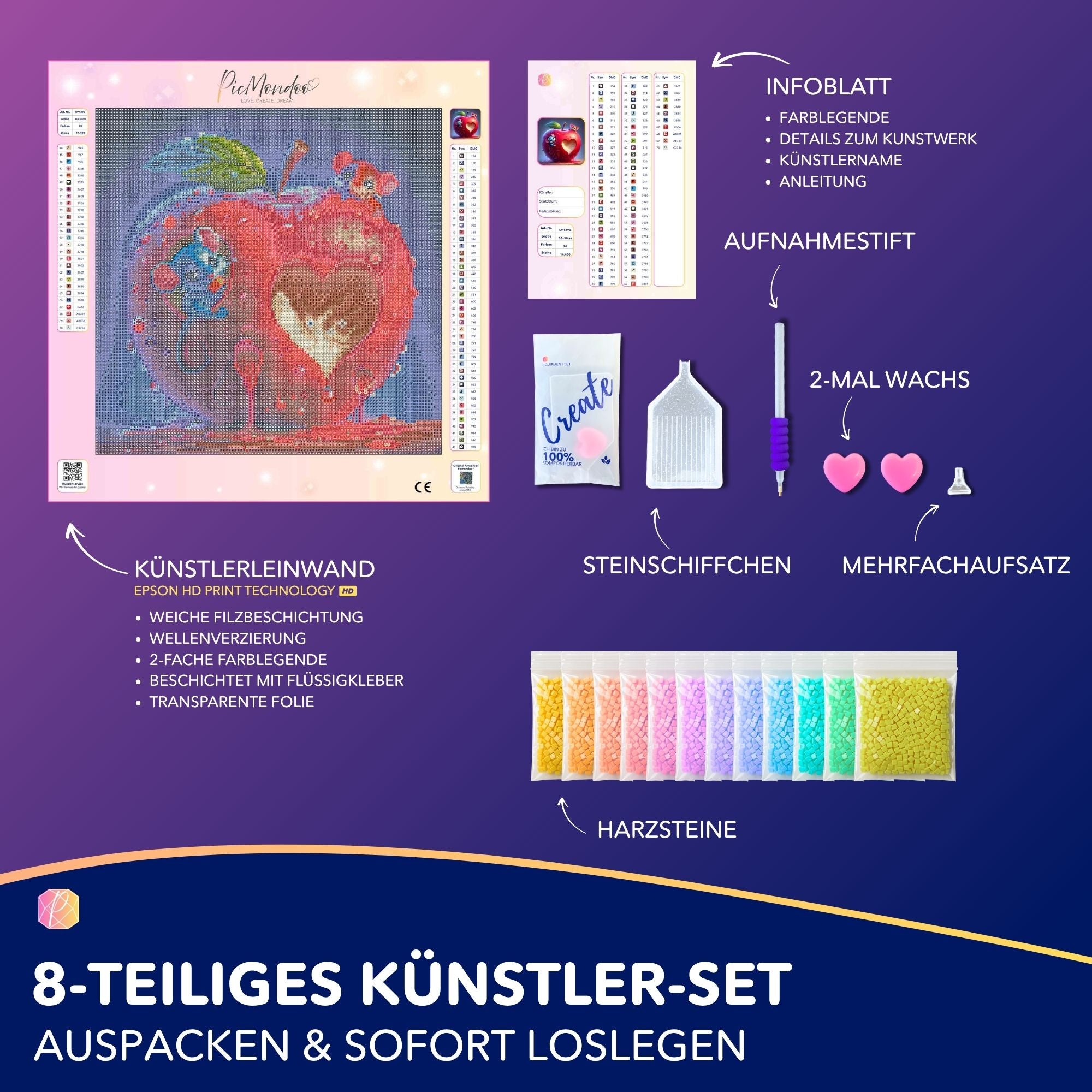 Diamond Painting - Liebe im Mäusehaus