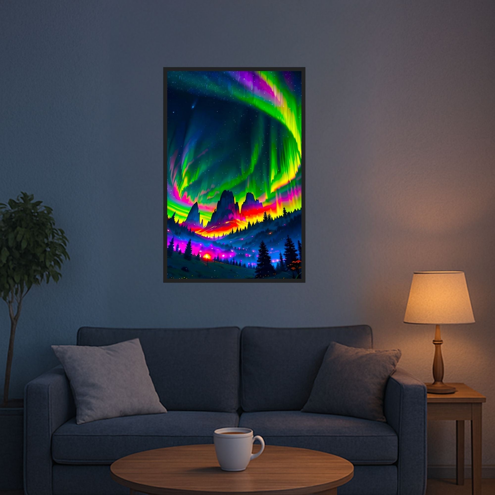 Diamond Painting - Nacht der bunten Lichter "Limited Edition"