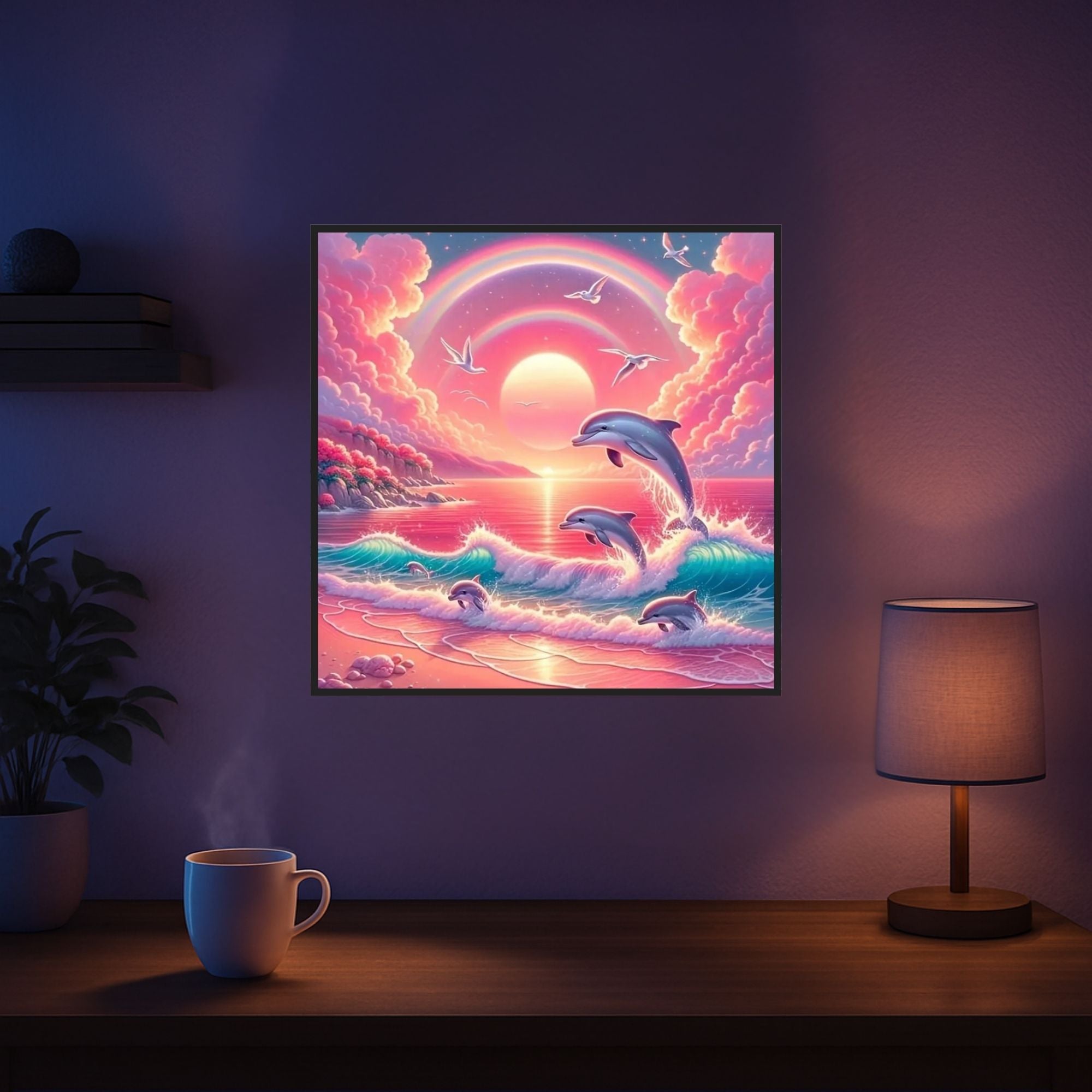 Diamond Painting - Pinkes Meeresrauschen