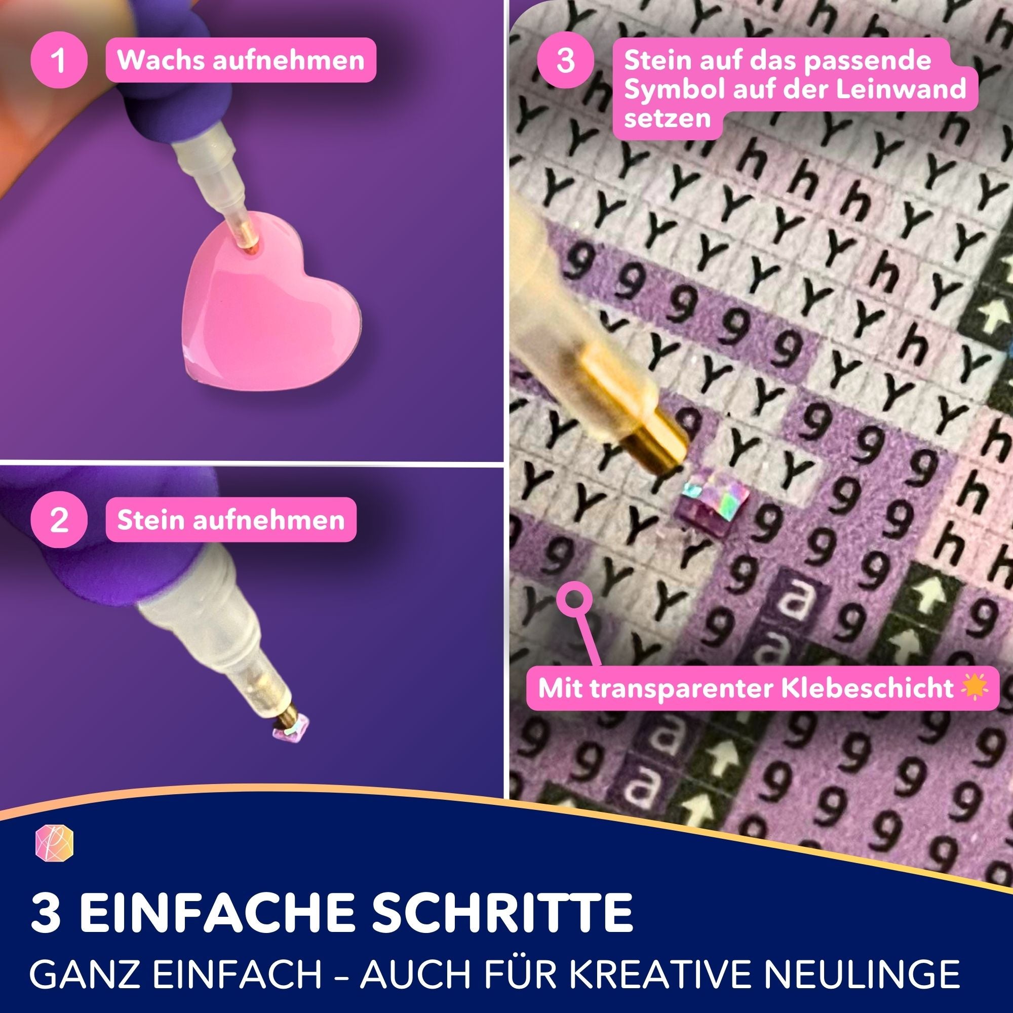 Diamond Painting - Strand im Nachtglanz