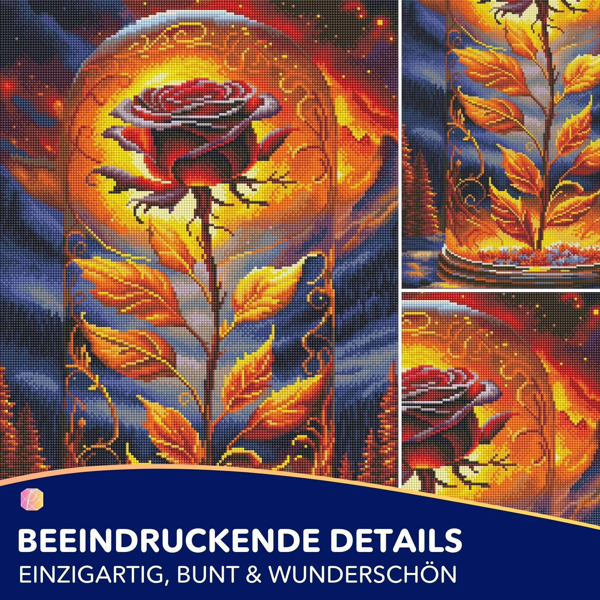 Diamond Painting - Verzauberte Rose "Limited Edition"