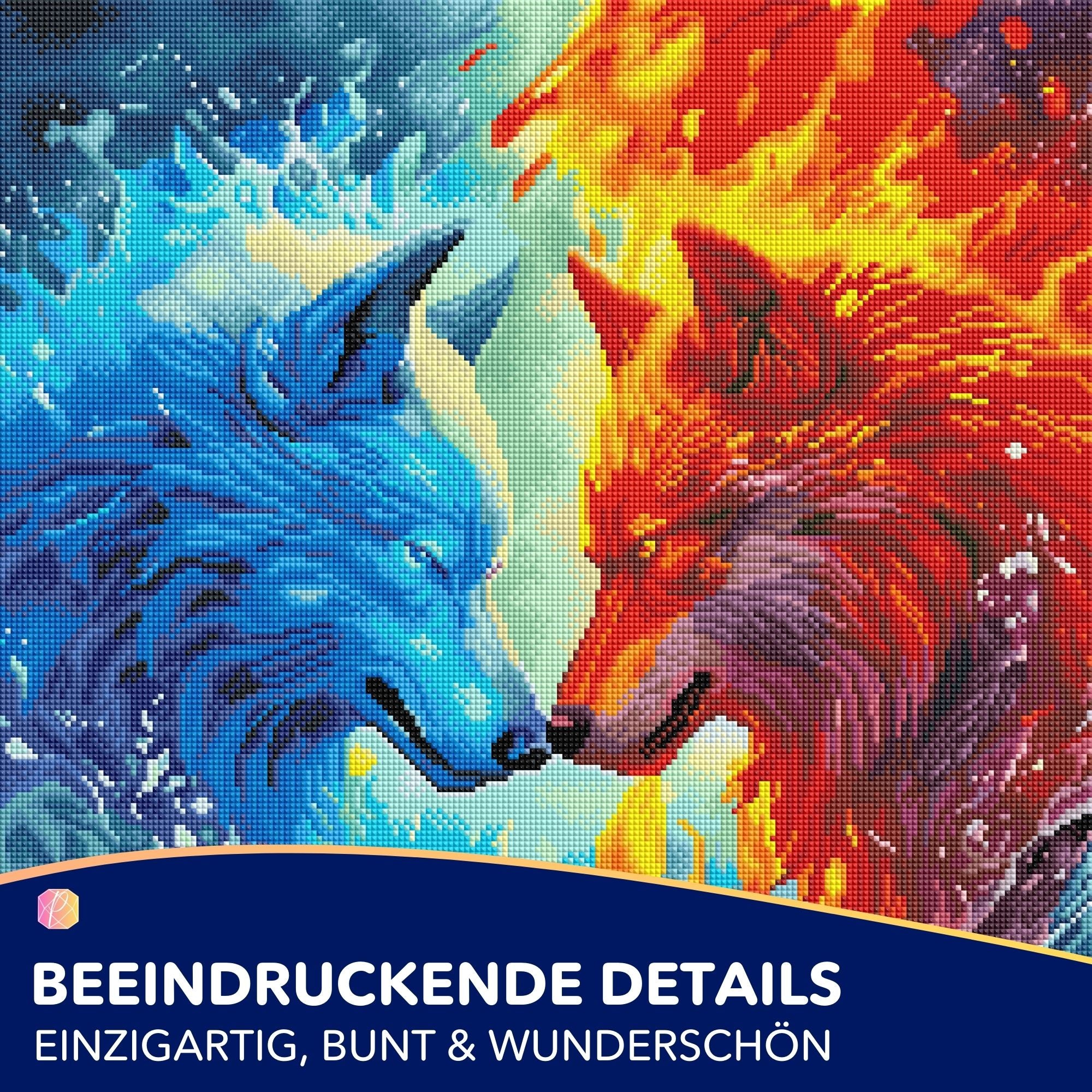 Diamond Painting - Wächter über Feuer und Wasser "Limited Edition"