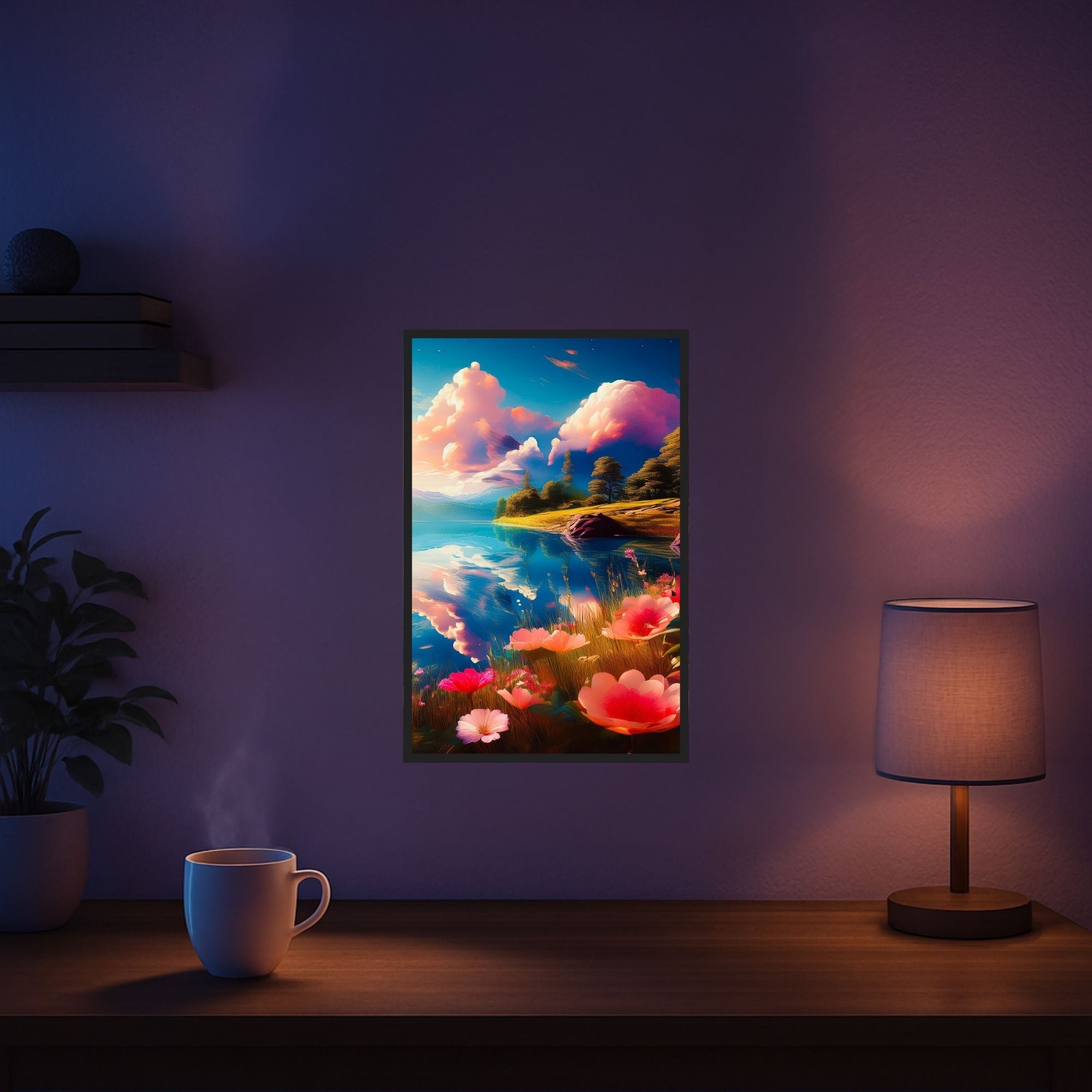 Diamond Painting - Blick auf den See