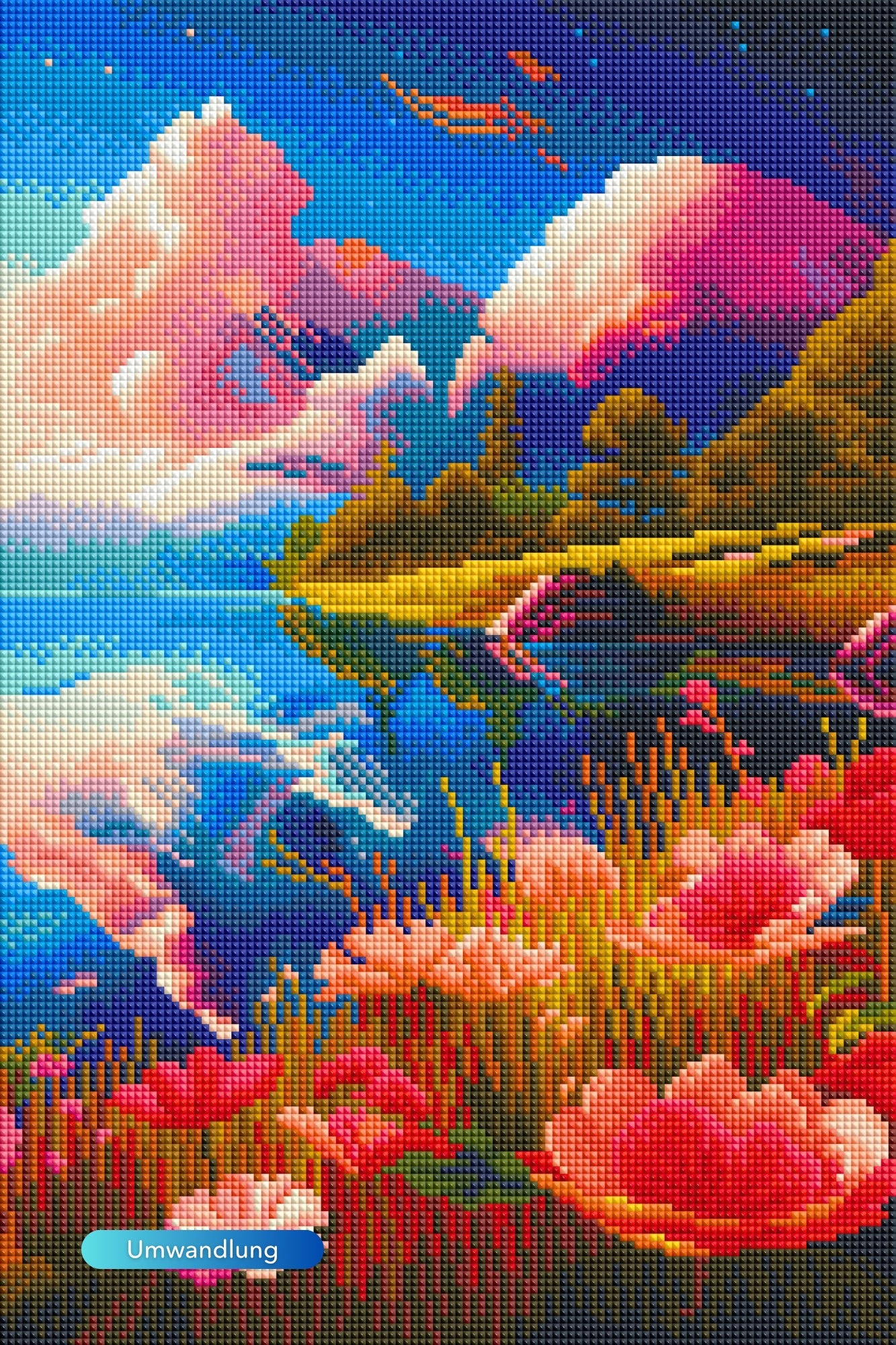 Diamond Painting - Blick auf den See