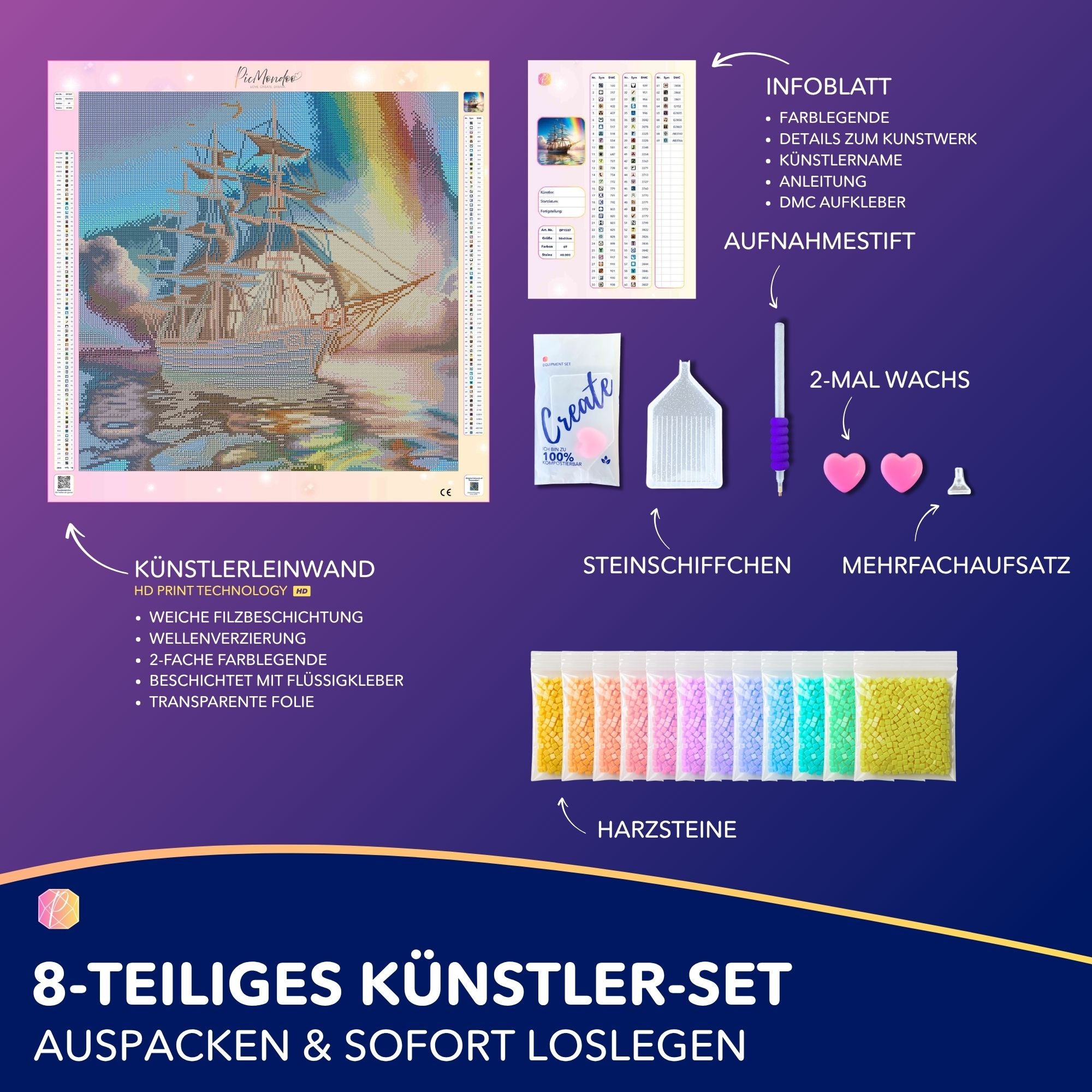 Diamond Painting - Freiheit auf See