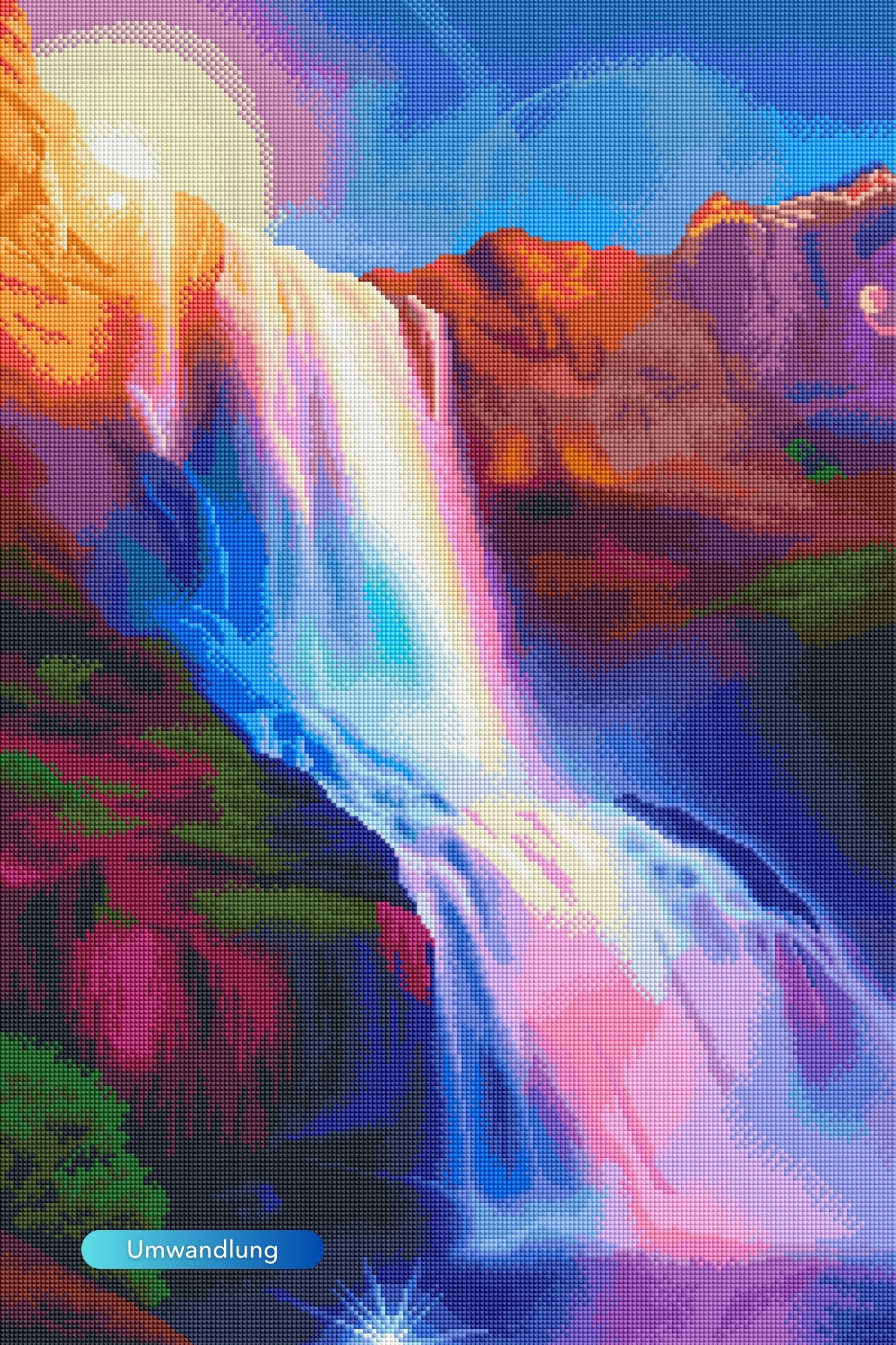 Diamond Painting - Glanz des Wasserfalls
