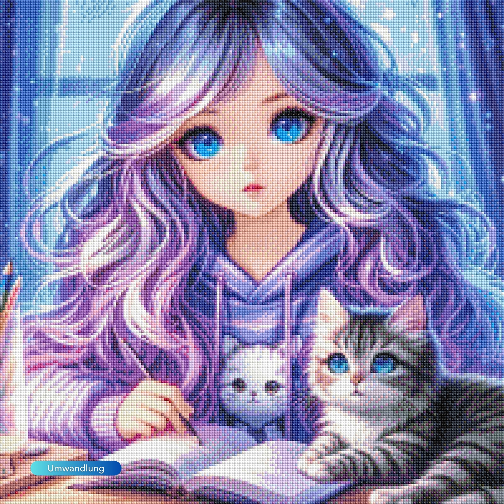 Diamond Painting 7 Tage Special - Kitty Girl