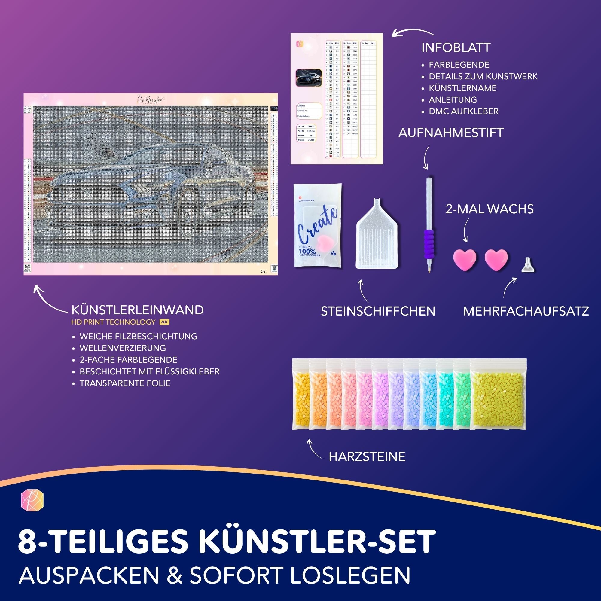 Diamond Painting 7 Tage Special - Racing  under Stars