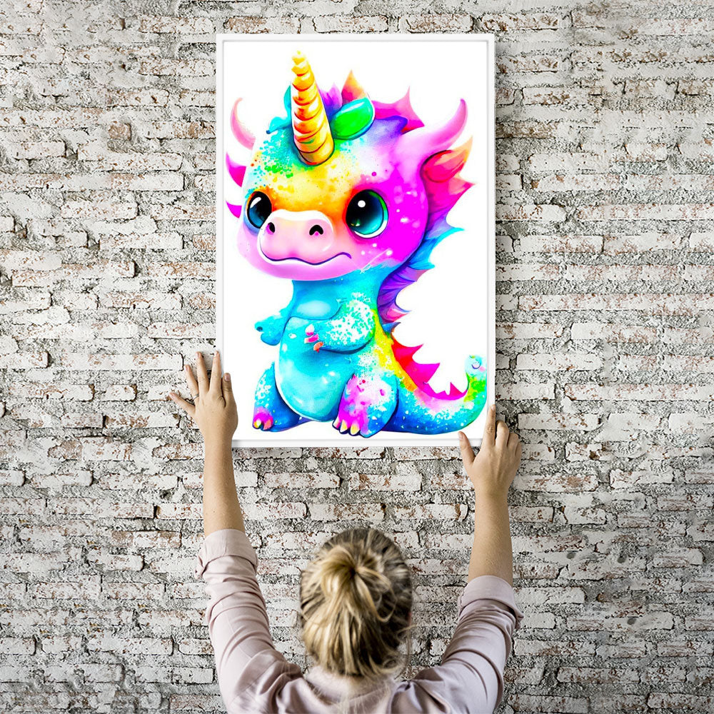 Diamond Painting Wandbild Einhorndrache