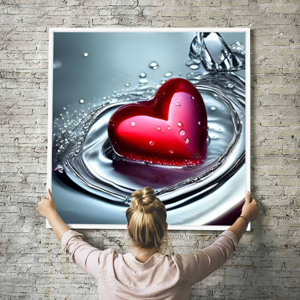 Diamond Painting Wandbild Waterheart