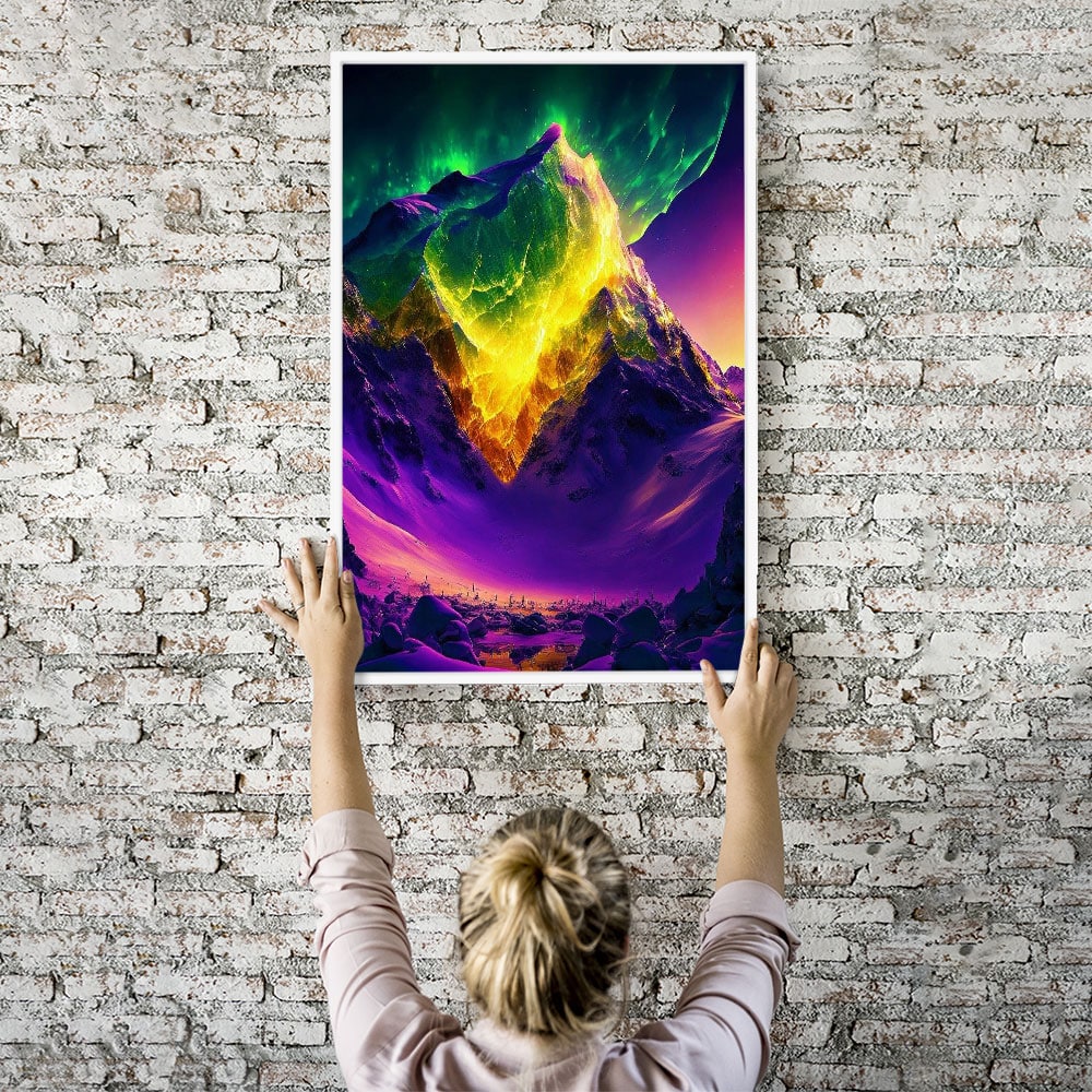 Diamond Painting Wandbild XXL Nordlichter der Sehnsucht