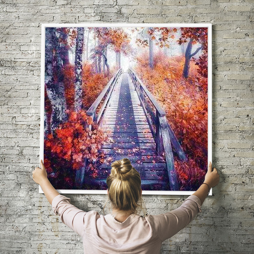 Diamond Painting Wandbild Romantische Herbststimmung