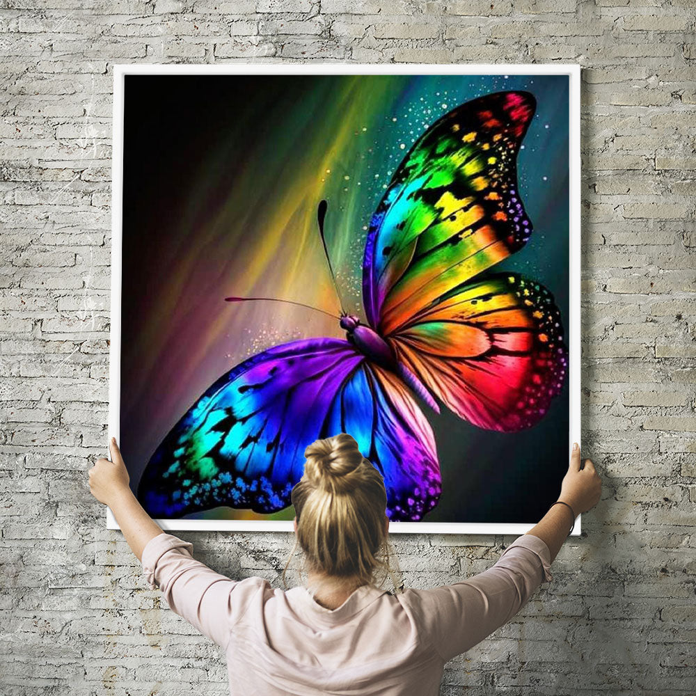 Diamond Painting Wandbild Bunter Schmetterling