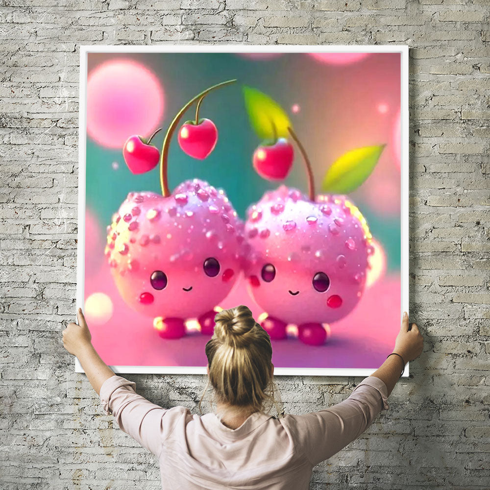 Diamond Painting Wandgestaltung Sweet Cherrys