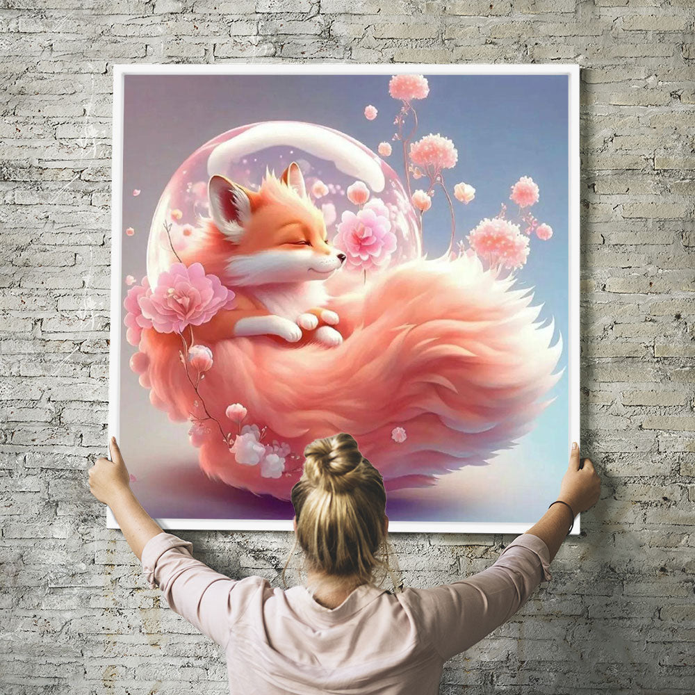 Diamond Painting Wandbild Apricot foxy