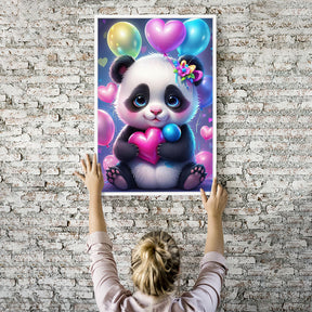 Diamond Painting Wandbild Sweet Panda