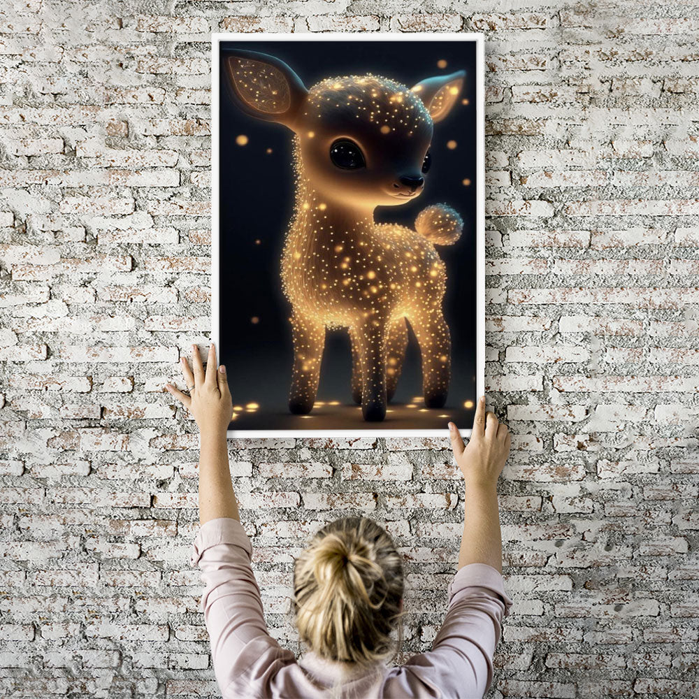 Diamond Painting Wandbild Glitzer Bambi