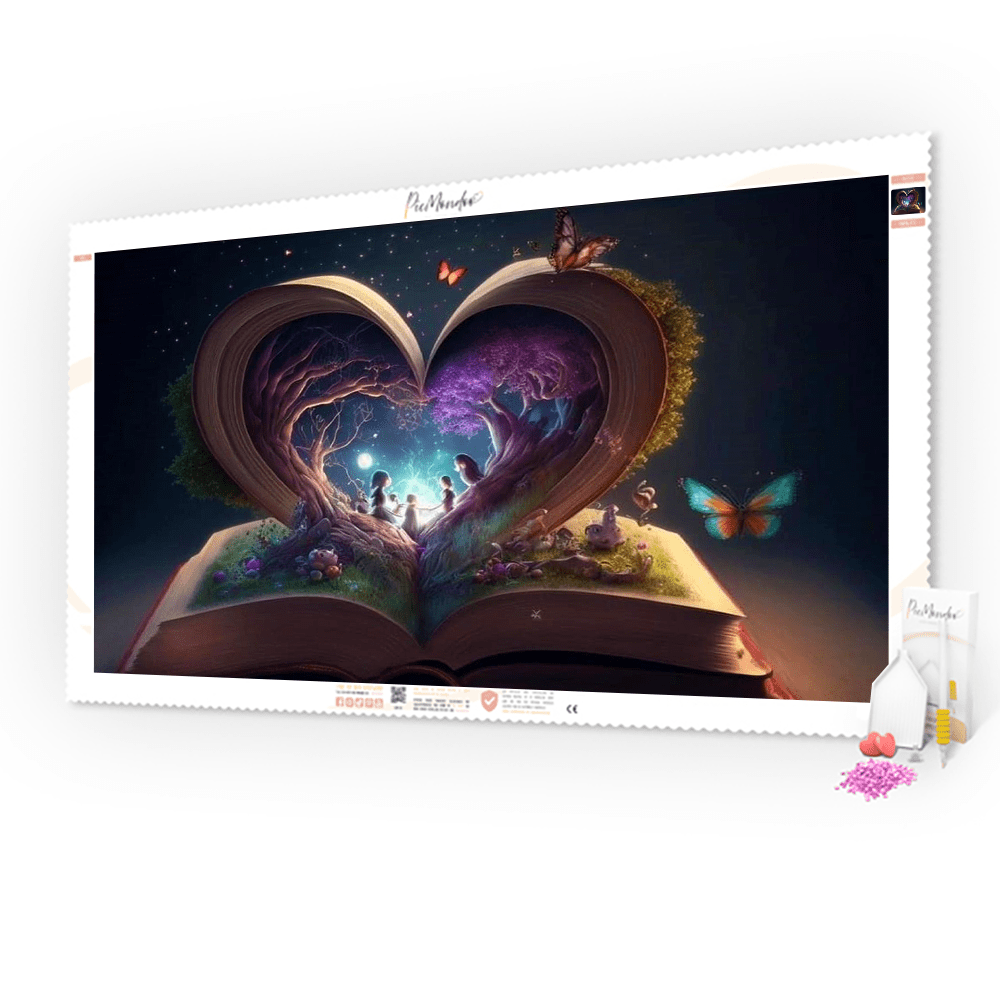 Diamond Painting XXL Leinwand Das Fantasiebuch