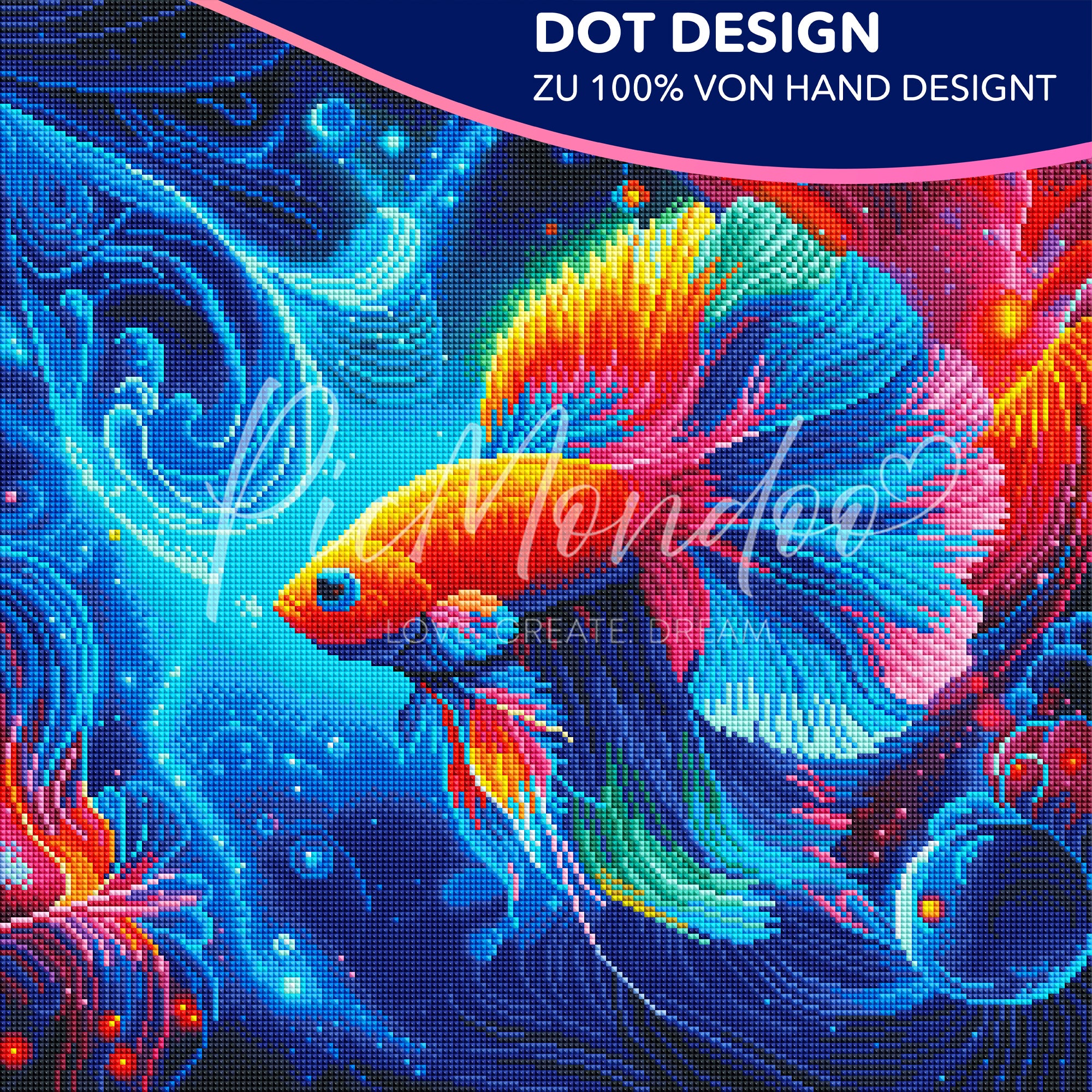 Diamond Painting Dot Design Wunderwelt unter Wasser