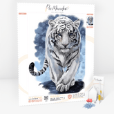 Diamond Painting Leinwand Tiger "Watercolor"
