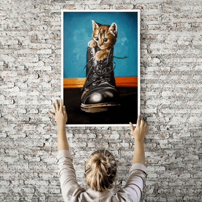 Diamond Painting Wandbild Cat in the boots
