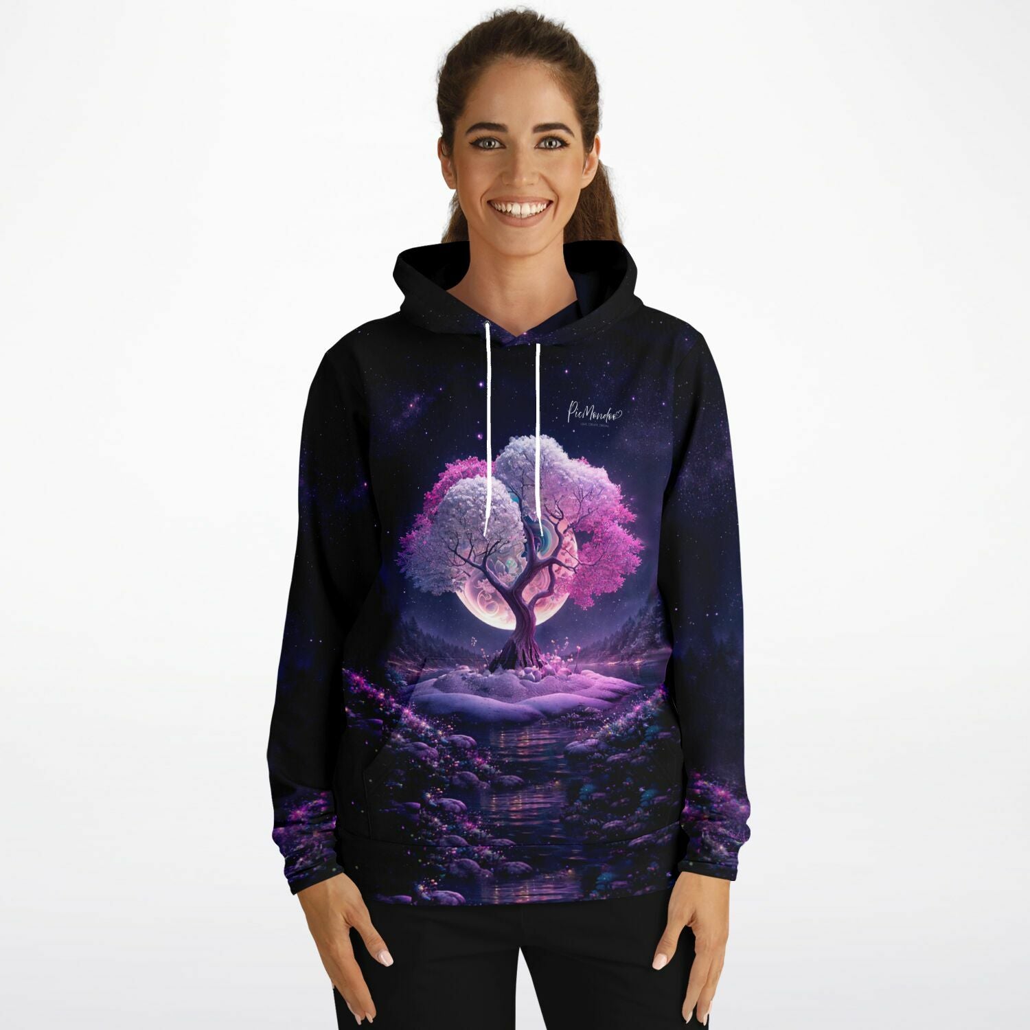 Dreamer Hoodie - Multi Special - Pink Tree at Night