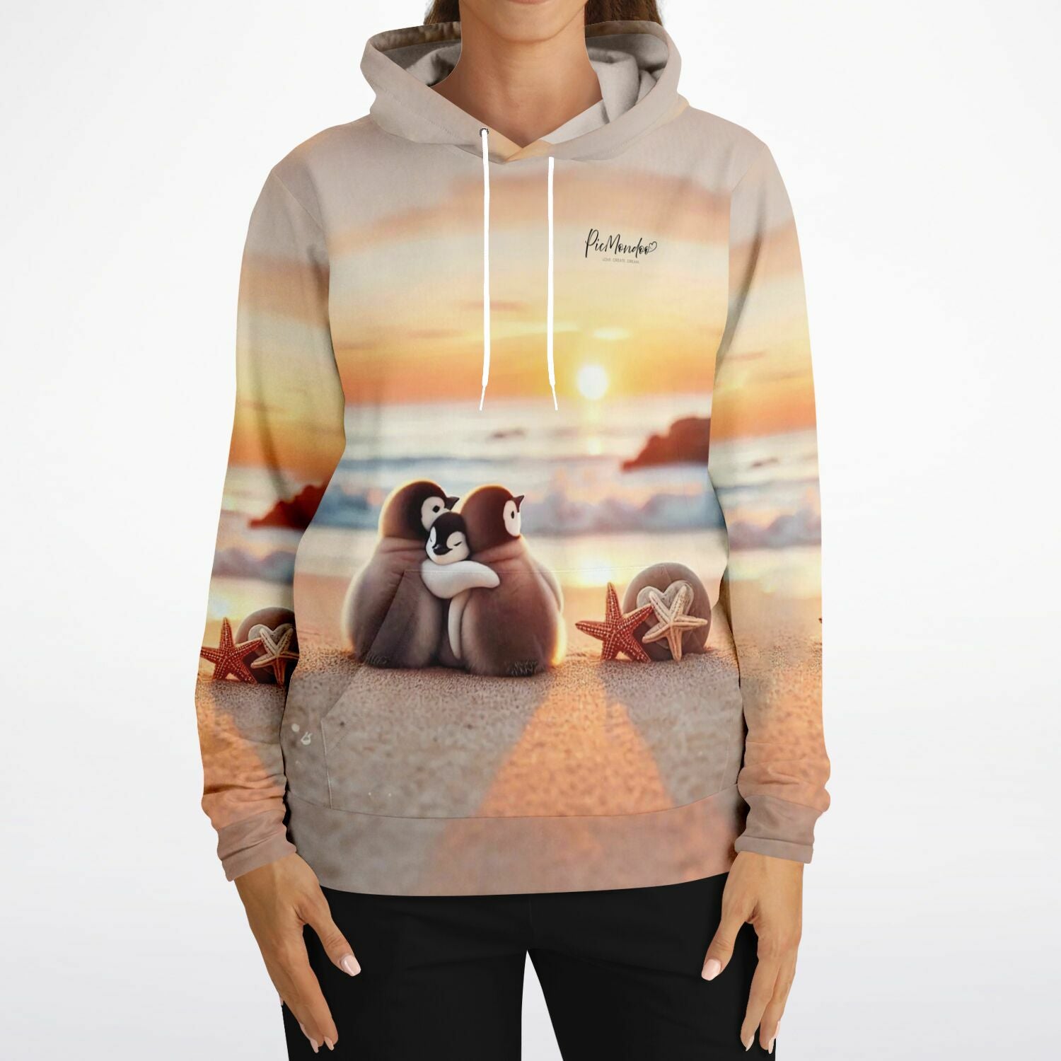 Dreamer Hoodie - Happy Family am Strand