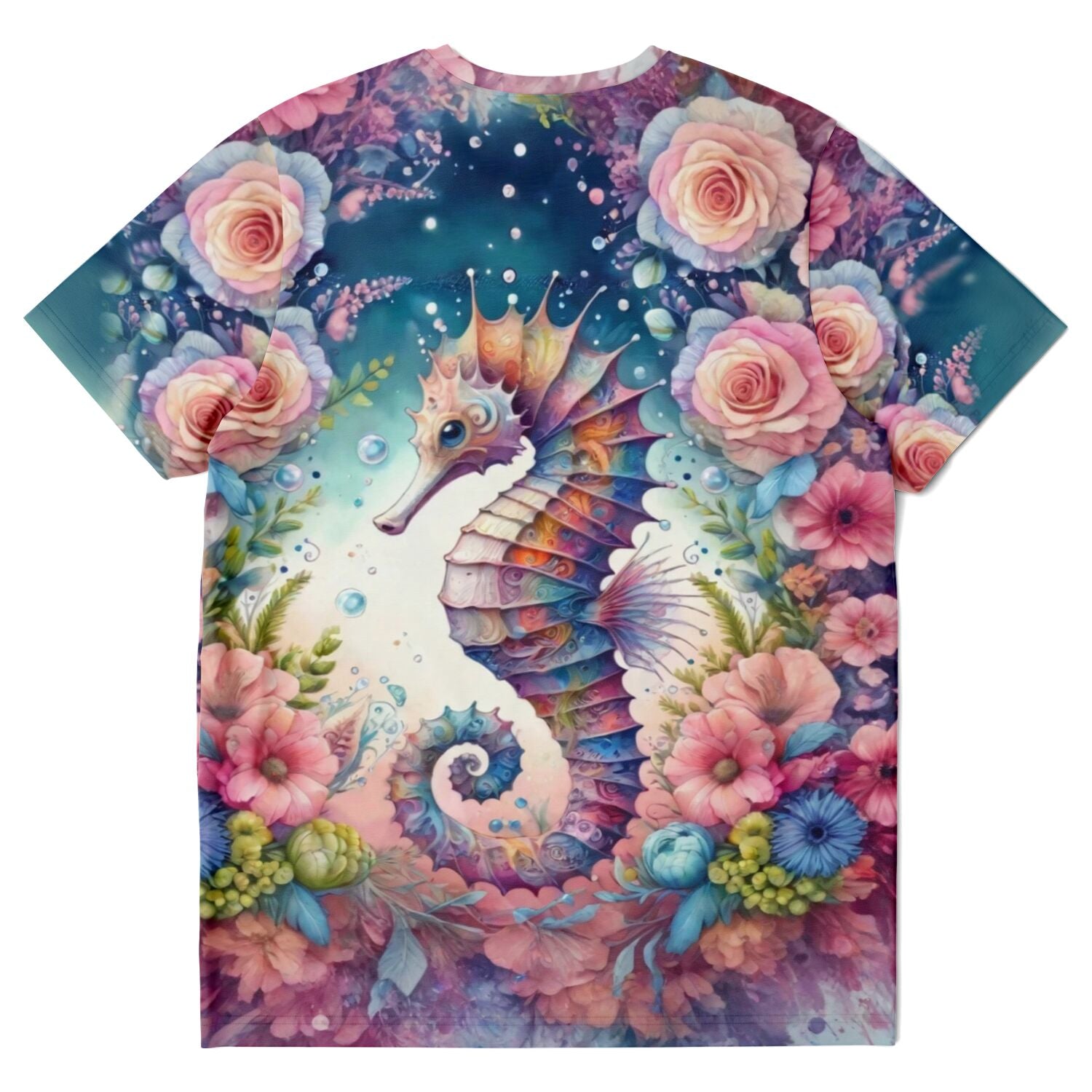 Dreamer T-Shirt - Seepferdchen Blütentraum