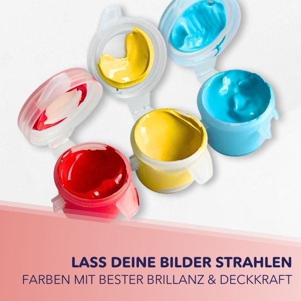 Malen nach Zahlen Set - Der rote Blumenstrauß