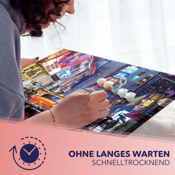 Malen nach Zahlen Set - Bunte Elefanten