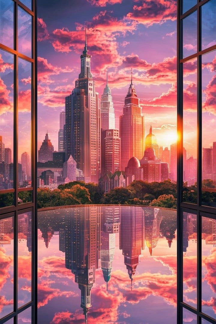 Diamond Painting - Skyline Abendglühen "Limited Edition"