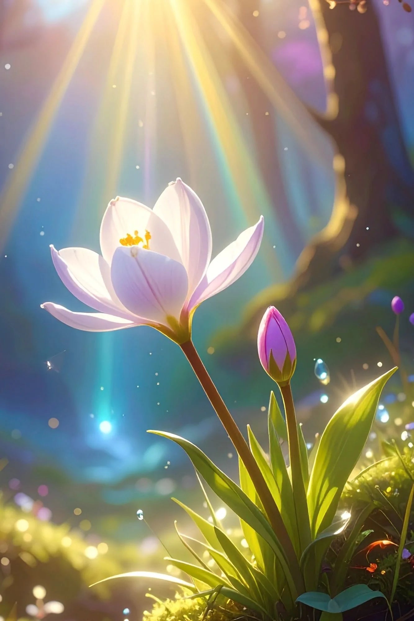 Diamond Painting 7 Tage Special - Weißer Frühlingskrokus