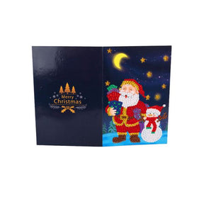 Diamond Painting Weihnachtskarte - Santa