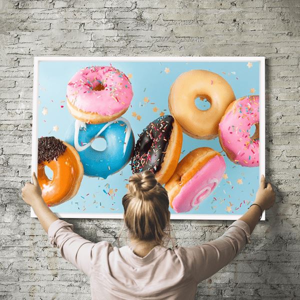 Diamond Painting Wandbild Party Donuts