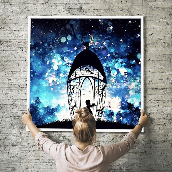 Diamond Painting Wandbild Engel der vielen Lichter