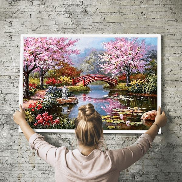 Diamond Painting Wandbild Der chinesische Garten