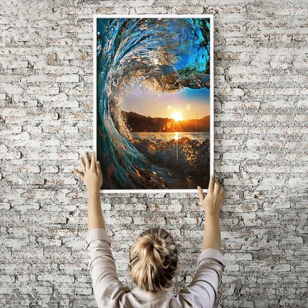 Diamond Painting Wandbild Welle küsst Sonne