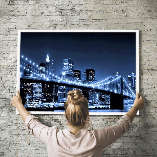 Diamond Painting Wandbild New York "Dark Night"