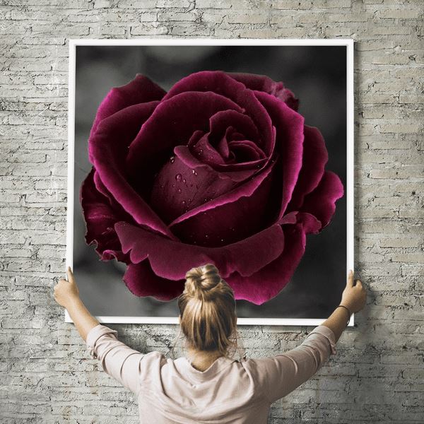 Diamond Painting Wandbild Die verzauberte Rose