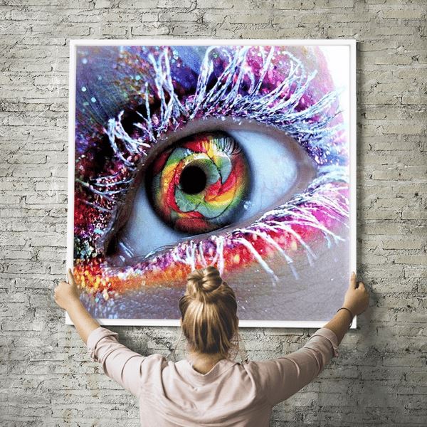 Diamond Painting Wandbild Das Auge der bunten Fantasie