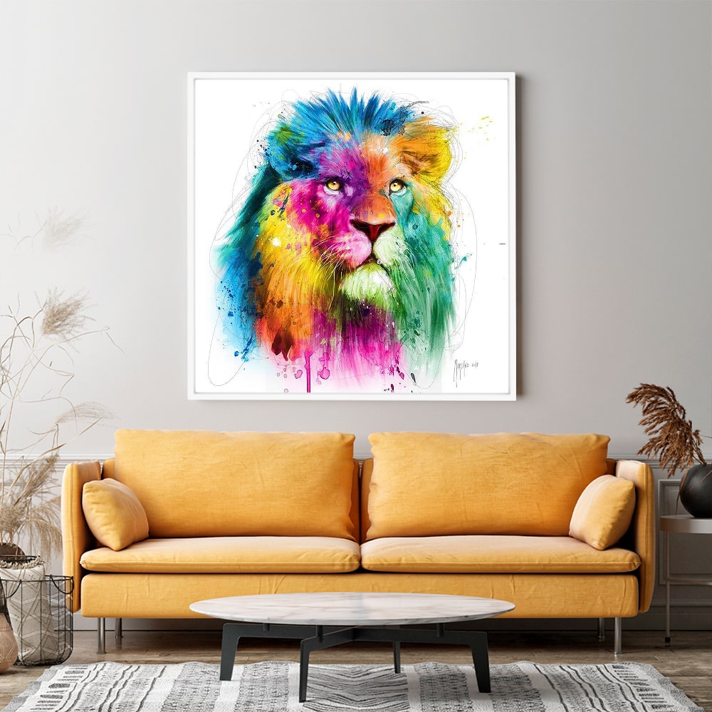 Diamond Painting Strass Special Wandgestaltung XL Color Lion