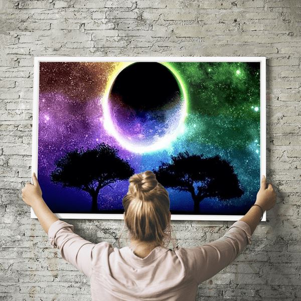 Diamond Painting Strass Special Wandbild XL Mondfinsternis