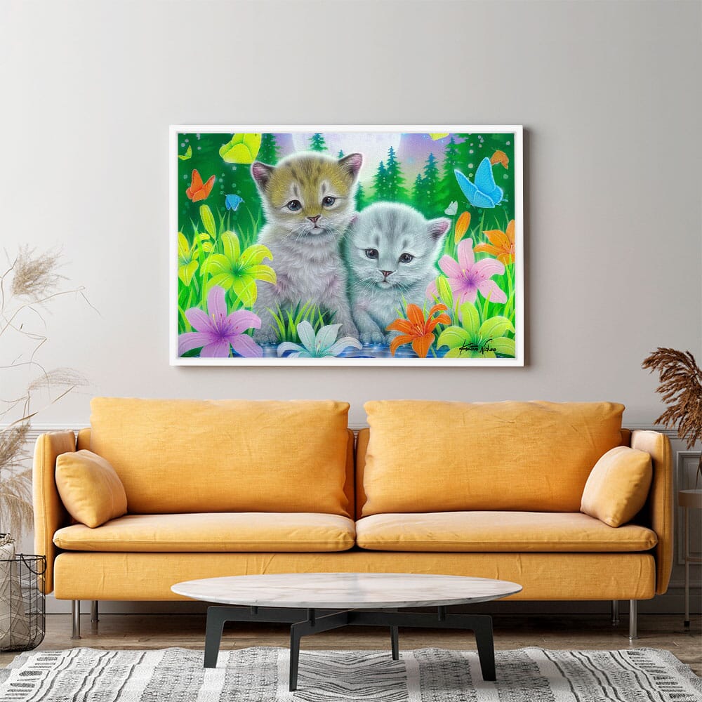 Diamond Painting Strass Special Wandgestaltung Sweet Cats MINI