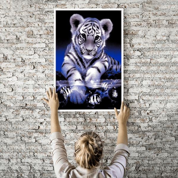 Diamond Painting Wandbild Kleiner Baby Tiger