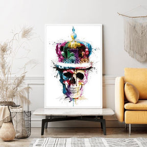 Diamond Painting Wandgestaltung Skull of Colors