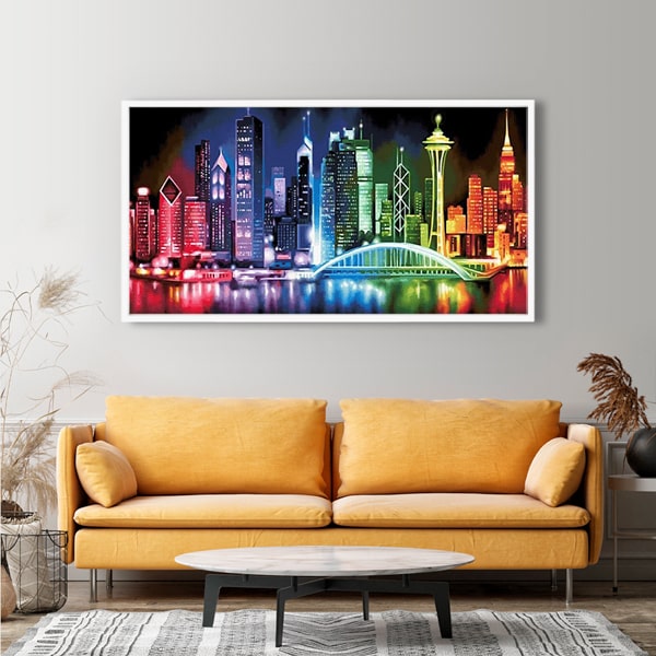 Diamond Painting Strass Special Wandbild XXL Color City