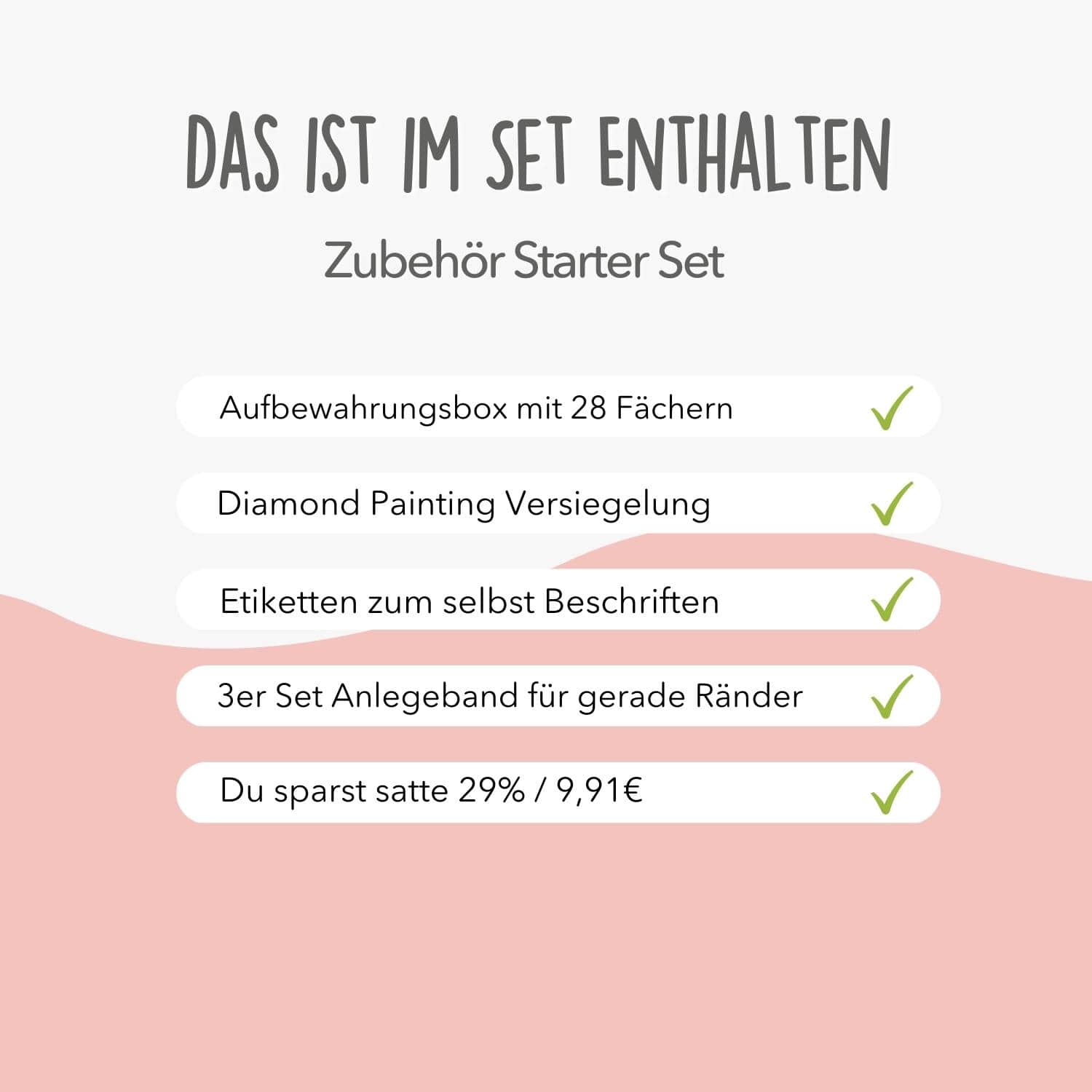 Zubehör Starter Set | Für Diamond Painting