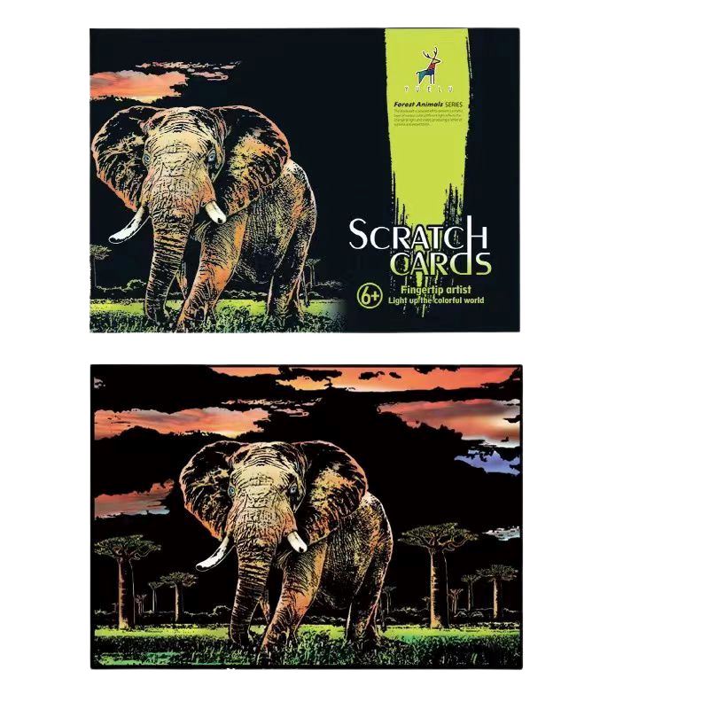 Scratch Painting - Elefant