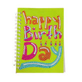 Diamond Painting Notizbuch - "Happy Birthday"