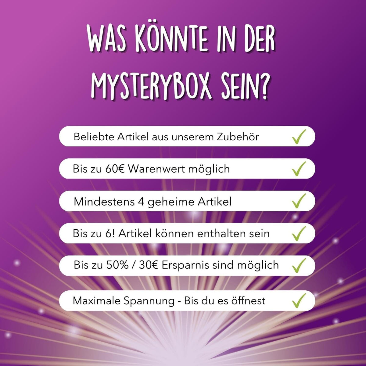 MysteryBox #8 - Zubehör & Mehr (4-6 Artikel)